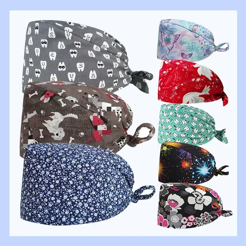 Hair Care Hospital - Printed Surgical Cap Scrub Cotton with
