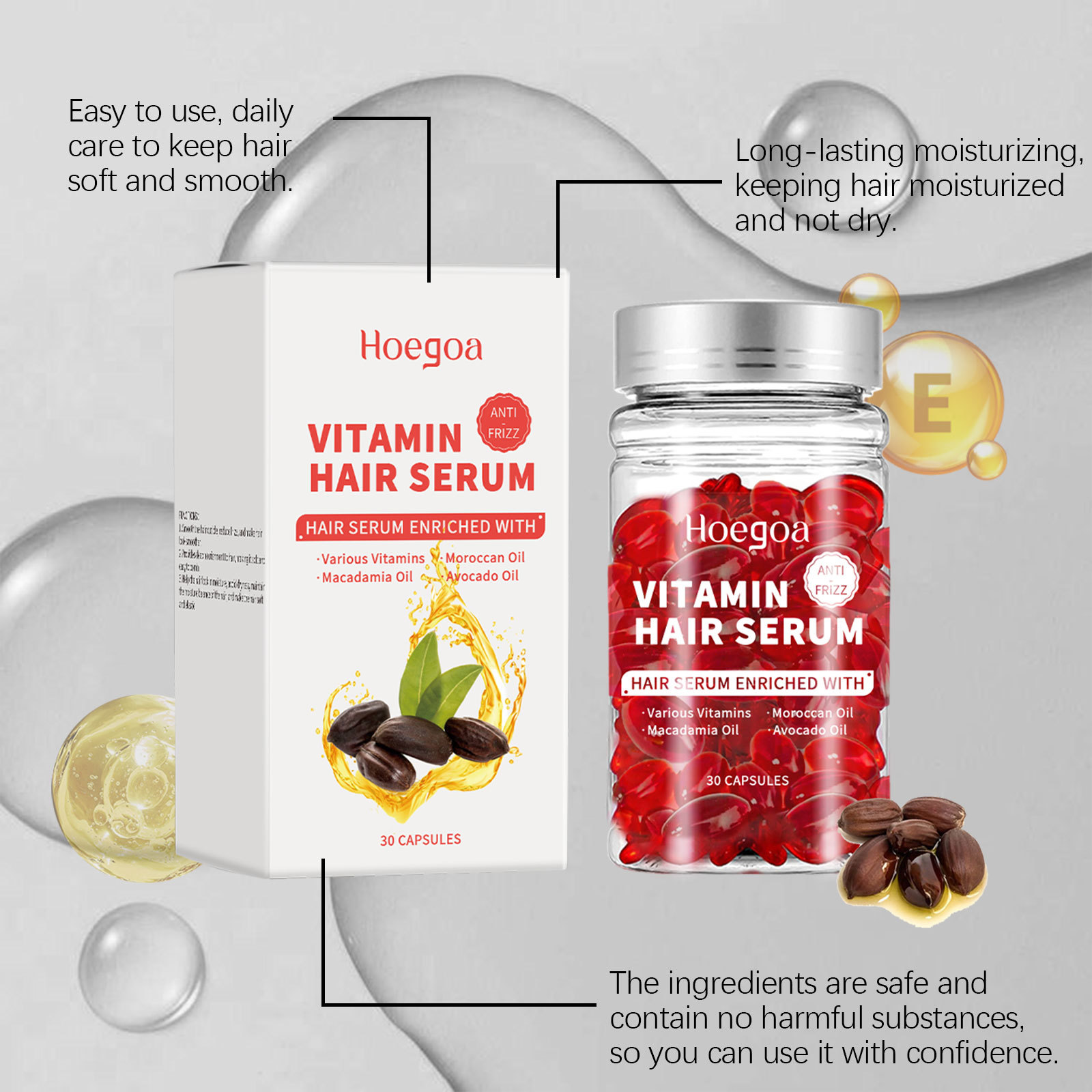 Hair Care Serum - Vitamin Hair Care Serum Capsules Increase