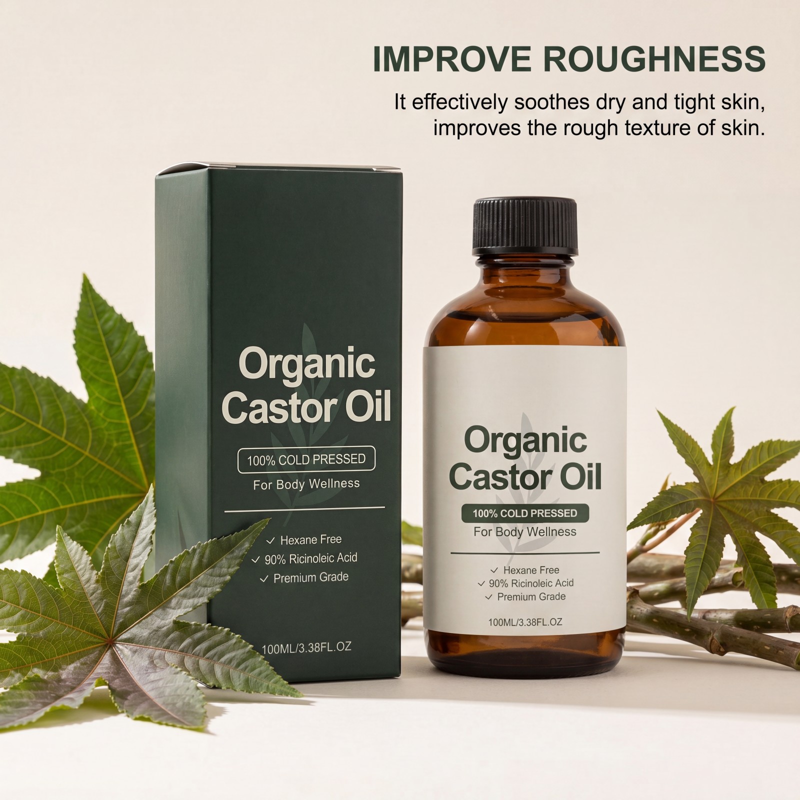 Body Moisturizer Oil Organic C - đánh giá và giá Castor Oil Cold Press