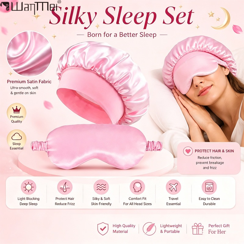  Satin Bonnet Sleep Eye Mask  - đánh giá và giá Hair Care Treatment