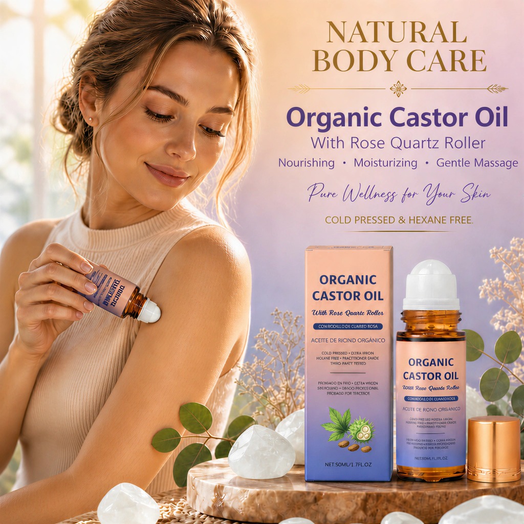 Organic Castor Oil Roller with - đánh giá và giá Castor Oil Cold Press