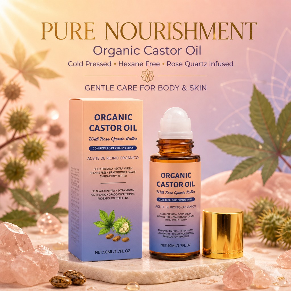 Organic Castor Oil Roller with - đánh giá và giá Castor Oil Cold Press