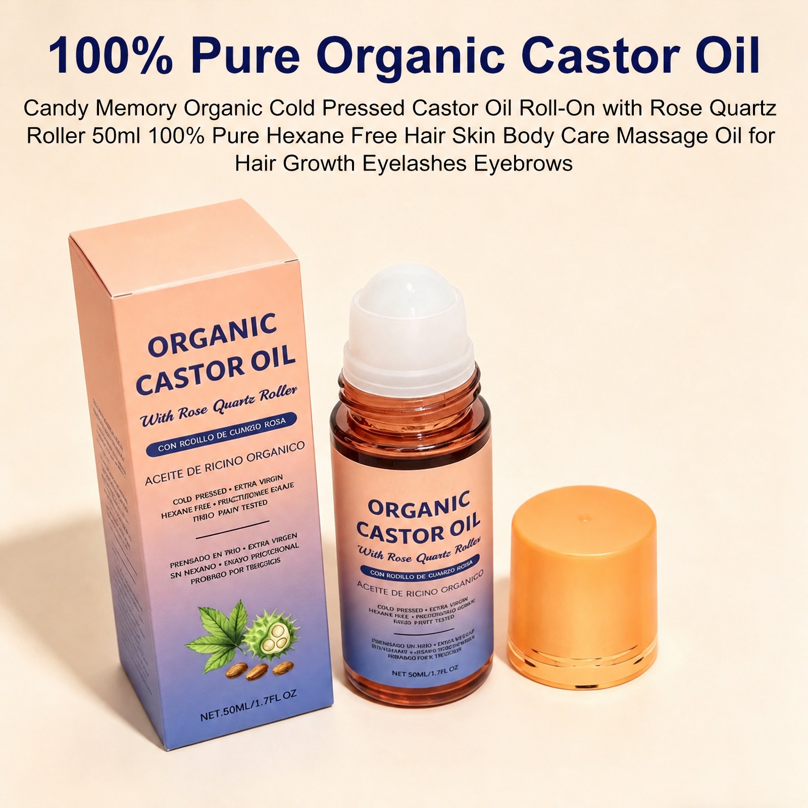 Organic Castor Oil Roller with - đánh giá và giá Castor Oil Cold Press