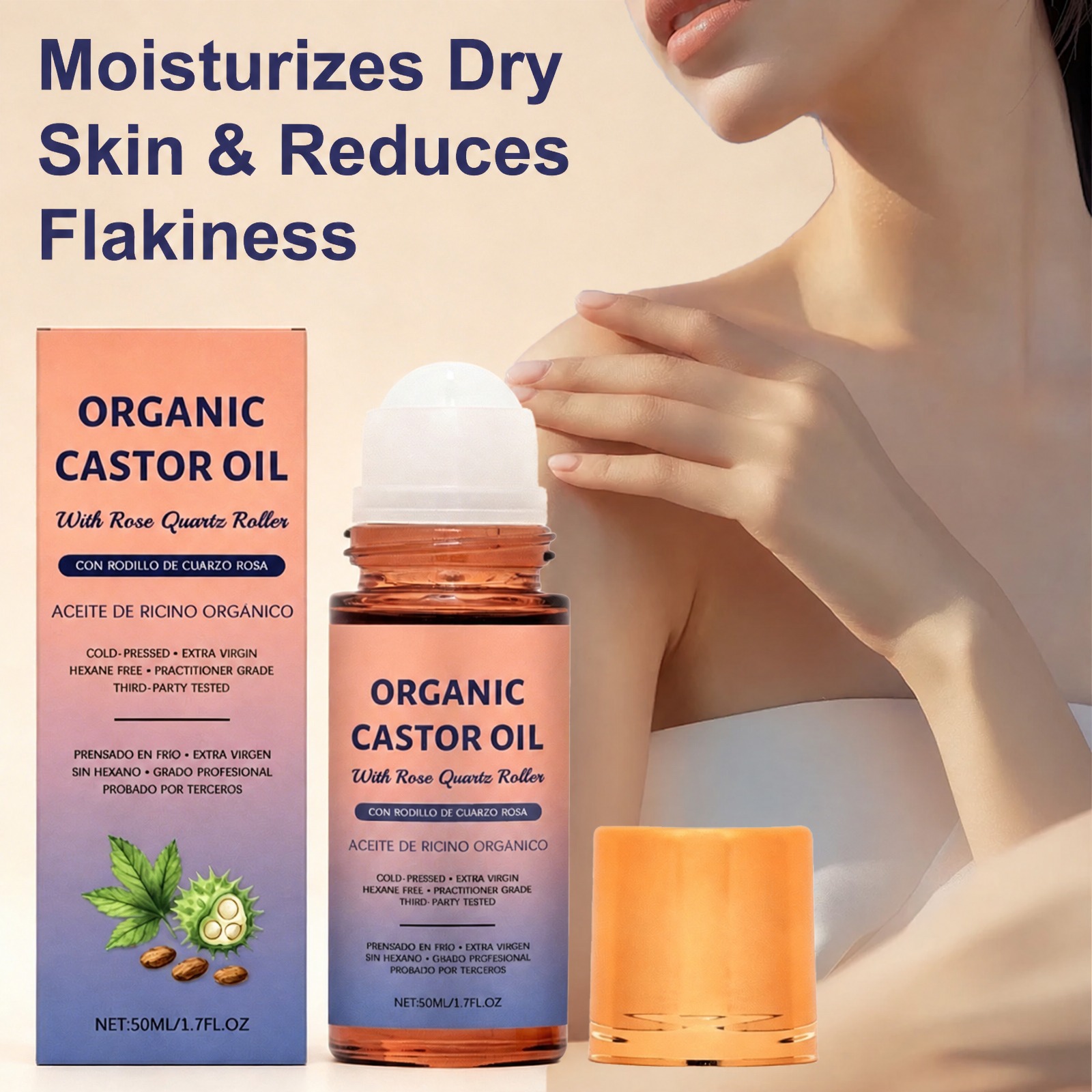 Organic Castor Oil Roller with - đánh giá và giá Castor Oil Cold Press