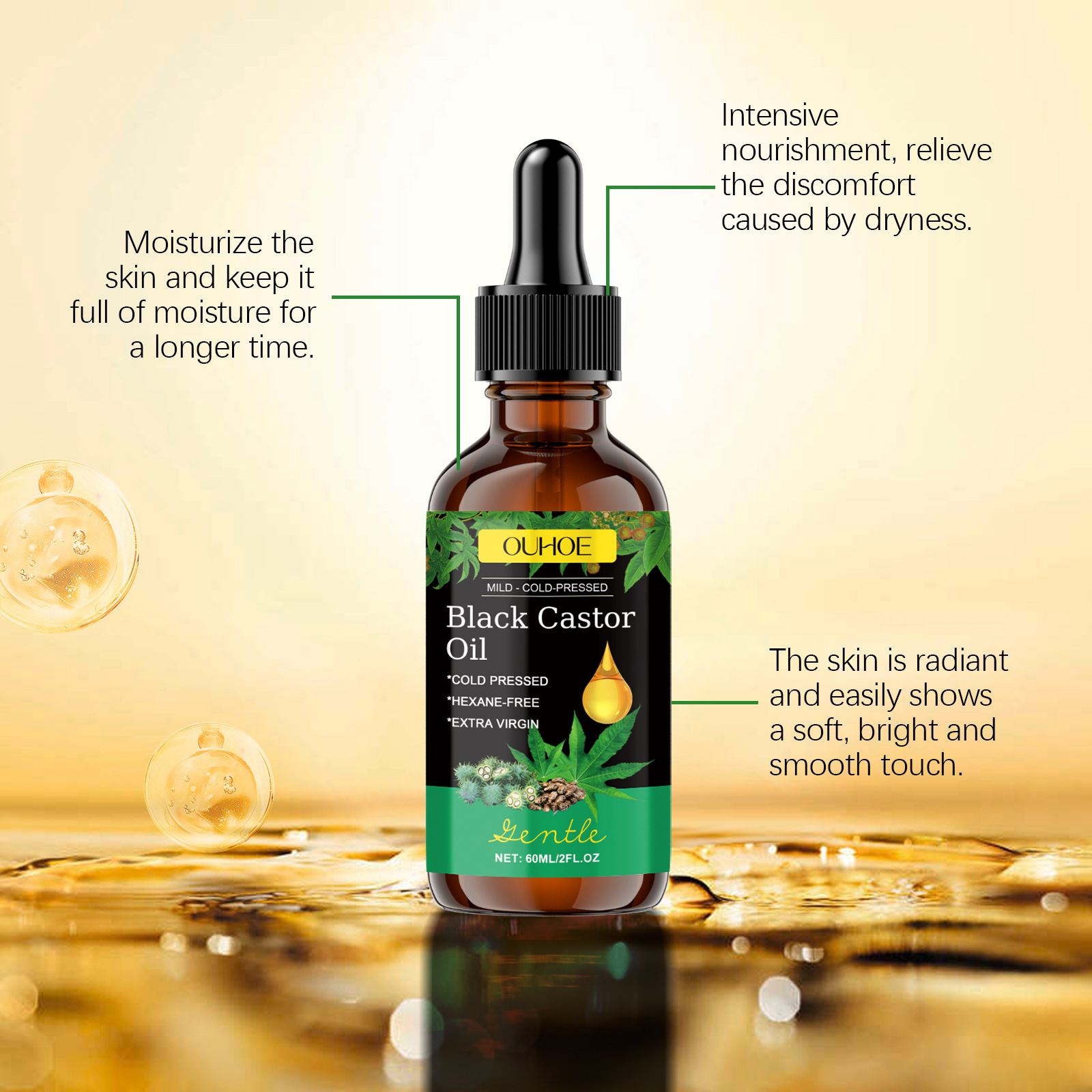 Cold-Pressed Black Castor Oil  - đánh giá và giá Castor Oil Cold Press