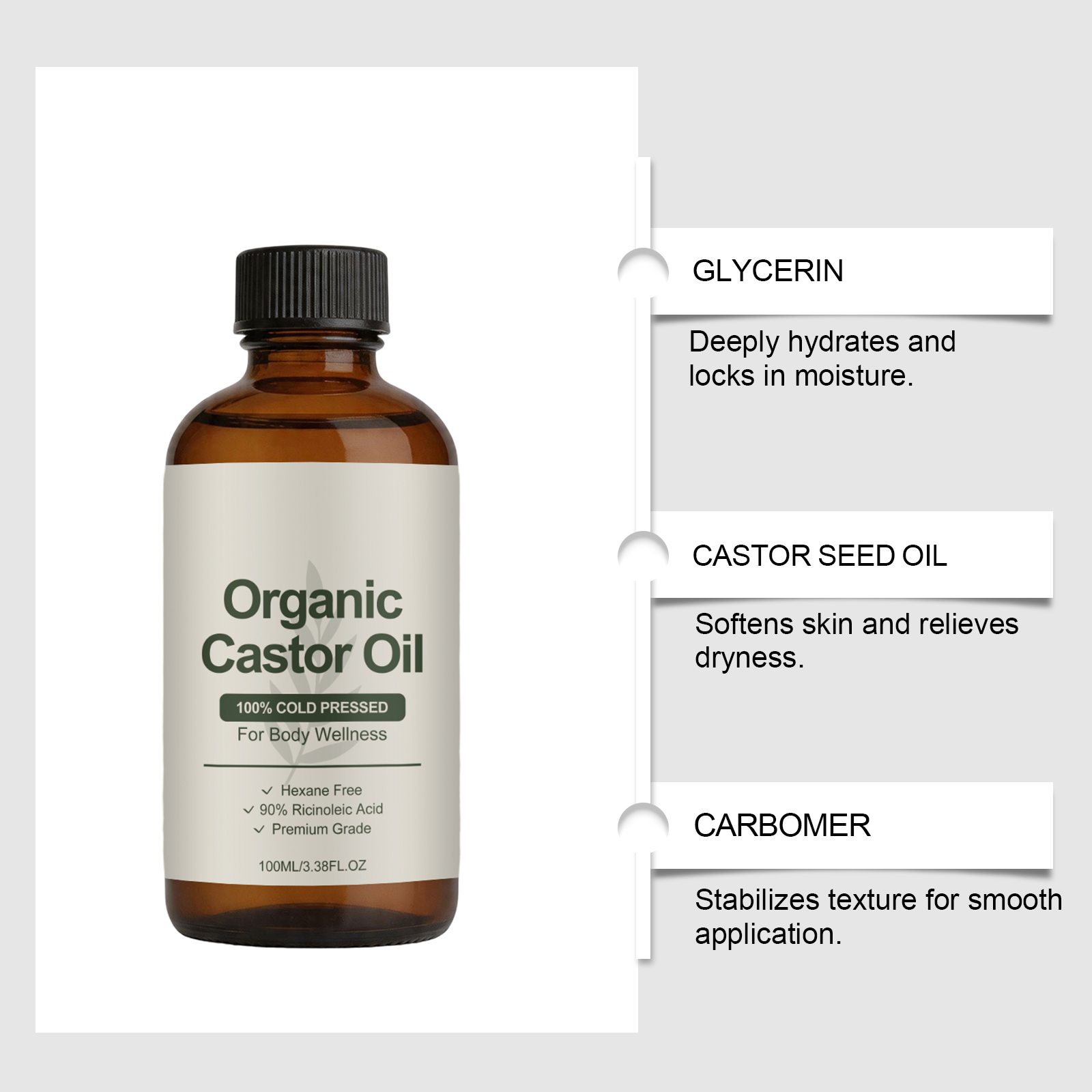 Organic Castor Oil Cold Presse - đánh giá và giá Castor Oil Cold Press