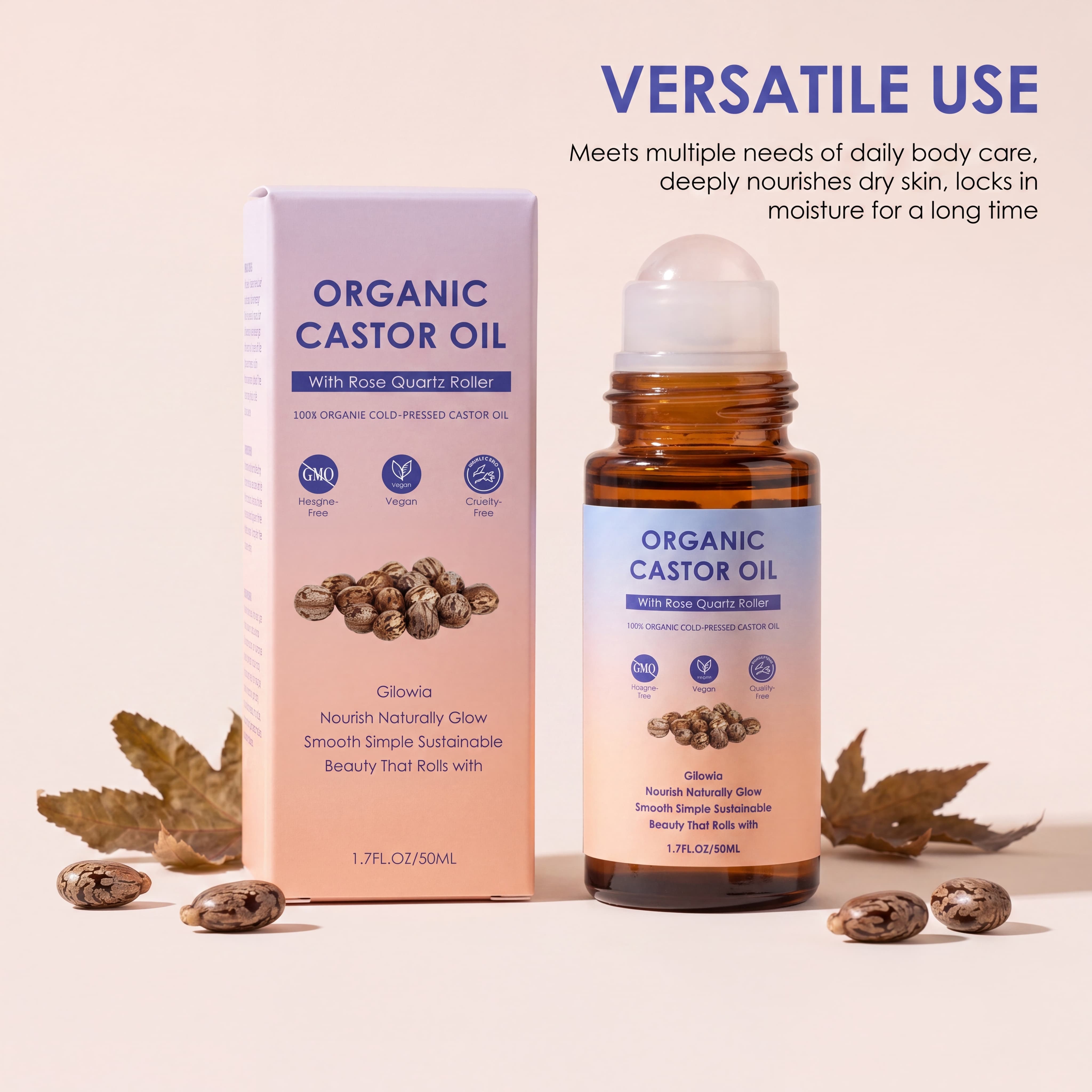 Organic Castor Oil Rose Quartz - đánh giá và giá Castor Oil Cold Press