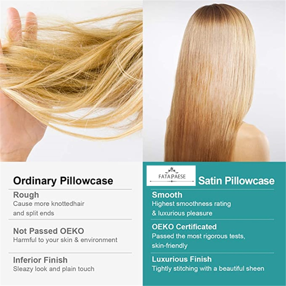 New 100% Silky Satin Pillowcas - đánh giá và giá Hair Care Hospital