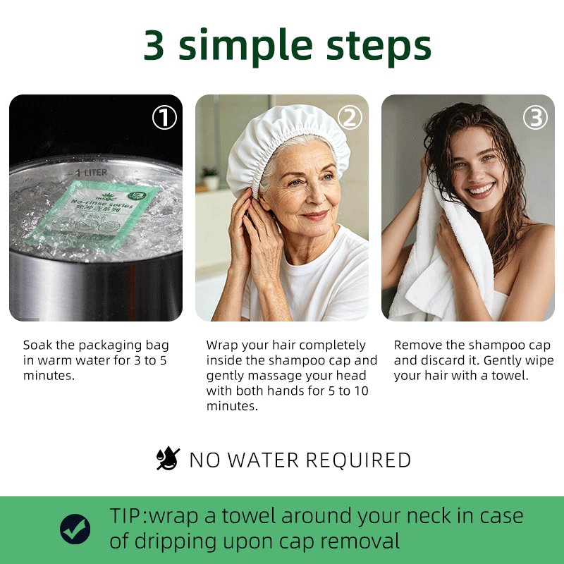 Disposable Waterless Shampoo C - đánh giá và giá Hair Care Hospital
